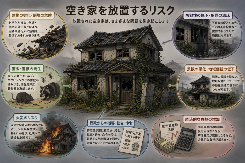 【熊本で空き家をお持ちの方へ】空き家を放置するリスクとは？早めの売却・活用が大切な理由